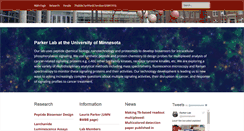 Desktop Screenshot of parkerlab.org